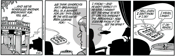 Doonesbury on Thursday March 23, 1995 Comic Strip