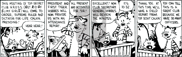 Calvin and Hobbes - Monday August 20, 1990 Comic Strip