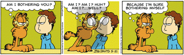 Garfield on Friday May 21, 2004 Comic Strip