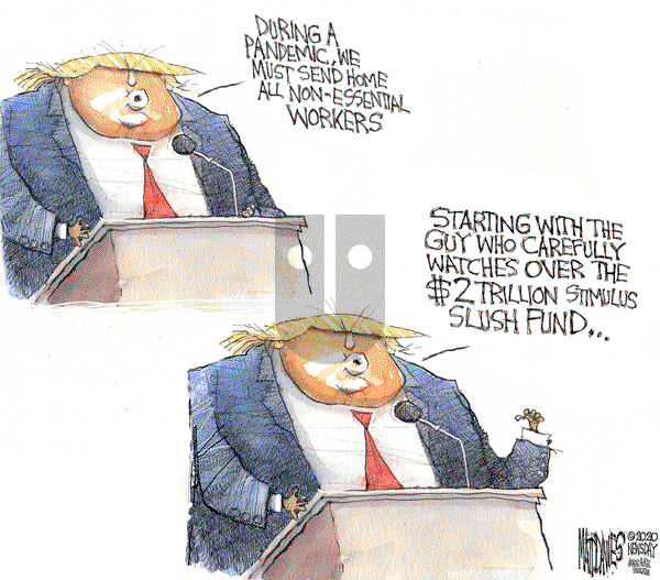 Matt Davies on Wednesday April 8, 2020 Comic Strip