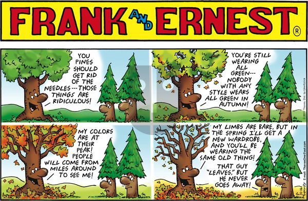 Frank and Ernest on Sunday October 16, 2016 Comic Strip