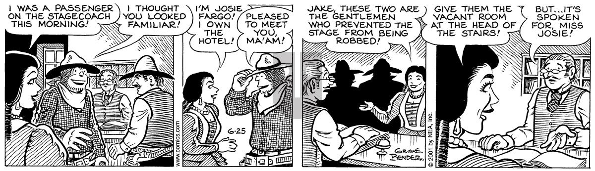 Alley Oop - Monday June 25, 2001 Comic Strip