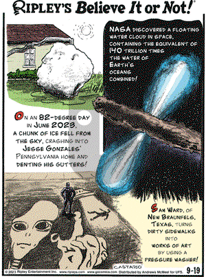 Ripley's Believe It or Not - Tuesday September 19, 2023 Comic Strip