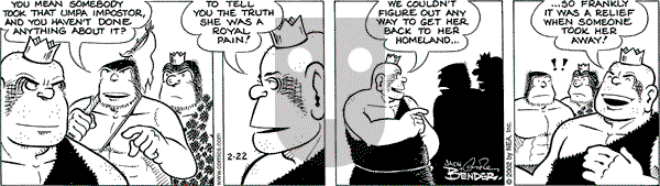 Alley Oop on Friday February 22, 2002 Comic Strip
