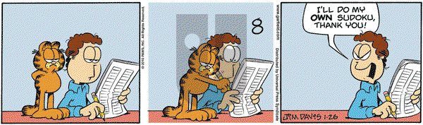 Garfield - Tuesday January 26, 2010 Comic Strip