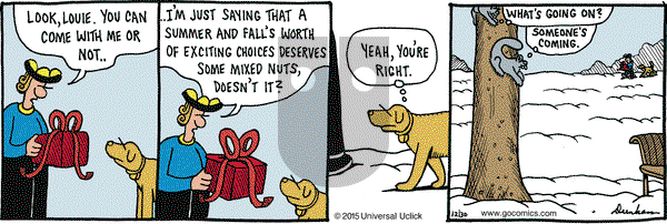 Overboard on Wednesday December 30, 2015 Comic Strip