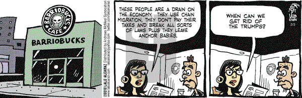 La Cucaracha on Saturday February 3, 2018 Comic Strip