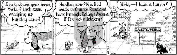 Fred Basset on Tuesday August 14, 2007 Comic Strip