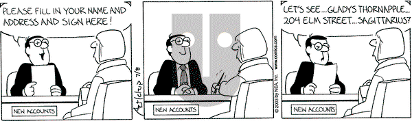The Born Loser on Tuesday July 8, 2003 Comic Strip