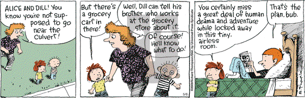 Cul de Sac on Friday May 8, 2009 Comic Strip