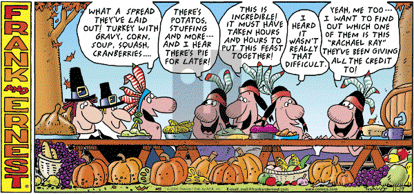 Frank and Ernest on Wednesday November 22, 2006 Comic Strip