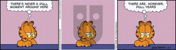 Garfield on Monday January 27, 2014 Comic Strip