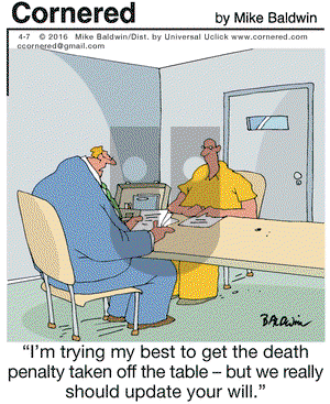 Cornered on Thursday April 7, 2016 Comic Strip