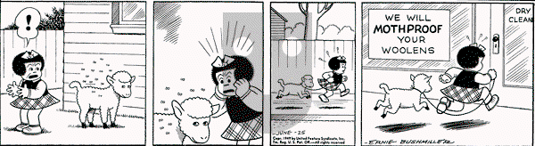 Nancy on Saturday June 25, 1949 Comic Strip