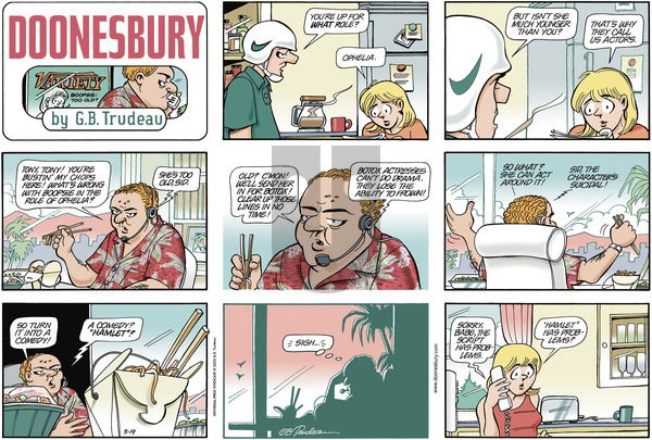 Doonesbury on Sunday May 19, 2002 Comic Strip