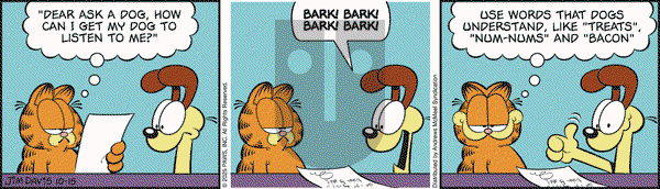 Garfield on Wednesday October 15, 2025 Comic Strip