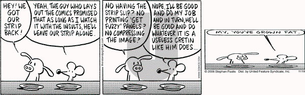 Pearls Before Swine on Saturday November 18, 2006 Comic Strip