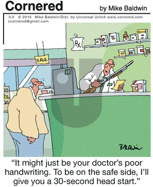 Cornered on Thursday March 3, 2016 Comic Strip