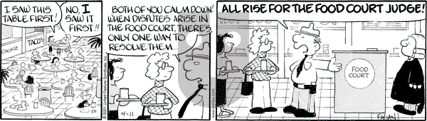 Drabble on Wednesday April 11, 2001 Comic Strip