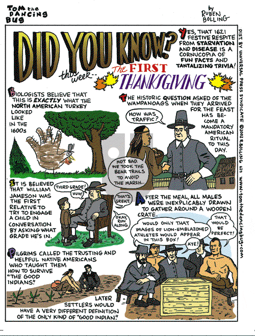 Tom the Dancing Bug on Saturday November 23, 2002 Comic Strip