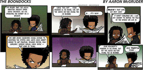The Boondocks on Sunday August 30, 2009 Comic Strip