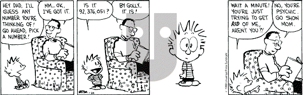 Calvin and Hobbes - Monday November 26, 1990 Comic Strip