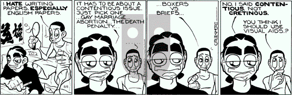 Maintaining on Wednesday August 8, 2007 Comic Strip