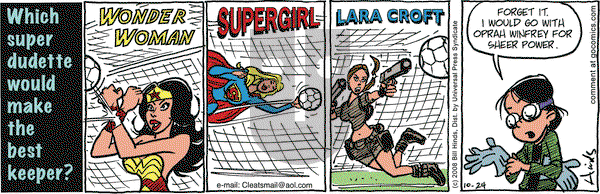 Cleats on Friday October 24, 2008 Comic Strip