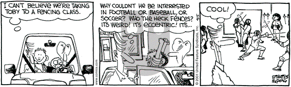 The Buckets on Thursday April 5, 2001 Comic Strip