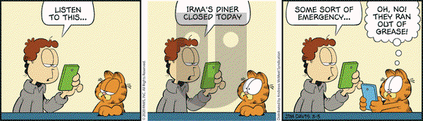 Garfield on Tuesday March 3, 2020 Comic Strip