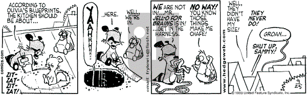 Over the Hedge on Saturday September 25, 1999 Comic Strip