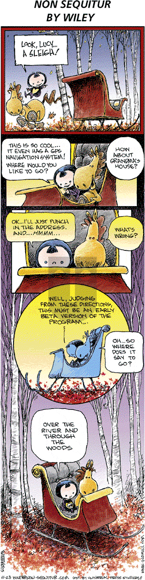 Non Sequitur on Saturday February 14, 2004 Comic Strip