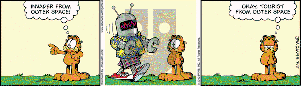 Garfield on Tuesday July 10, 2012 Comic Strip