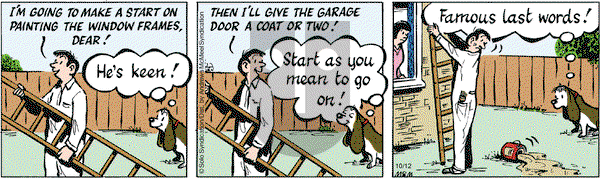 Fred Basset on Monday October 12, 2020 Comic Strip