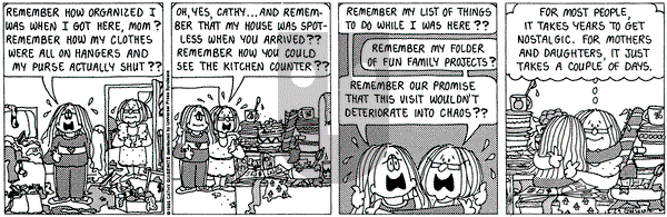 Cathy Classics on Friday December 29, 1995 Comic Strip