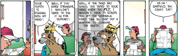 Get Fuzzy on Saturday October 15, 2011 Comic Strip
