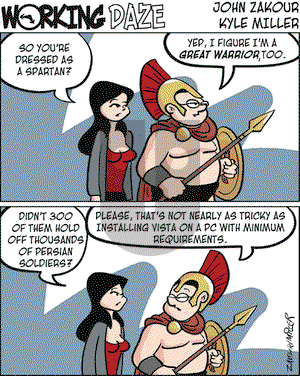 Working Daze on Tuesday April 3, 2007 Comic Strip