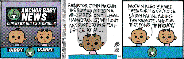 La Cucaracha on Thursday July 7, 2011 Comic Strip
