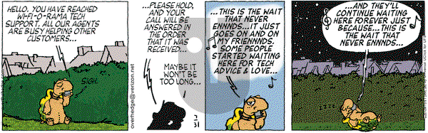 Over the Hedge on Tuesday July 31, 2012 Comic Strip