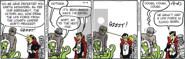 Cleats on Thursday November 1, 2007 Comic Strip