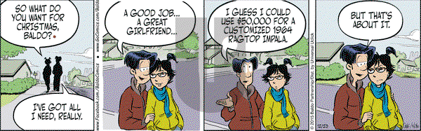 Baldo on Wednesday December 23, 2015 Comic Strip