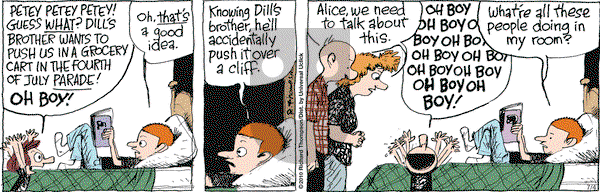 Cul de Sac on Saturday July 4, 2015 Comic Strip