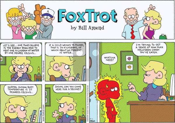 FoxTrot on Sunday November 1, 2009 Comic Strip
