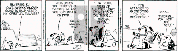 Over the Hedge on Wednesday February 4, 1998 Comic Strip