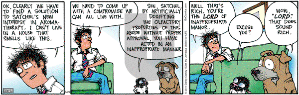 Get Fuzzy on Monday August 29, 2011 Comic Strip