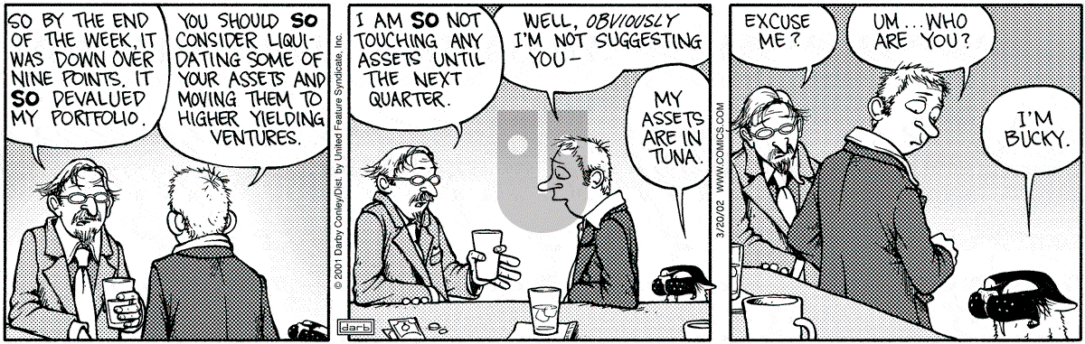 Get Fuzzy - Wednesday March 20, 2002 Comic Strip