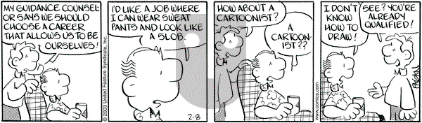 Drabble on Sunday March 16, 2003 Comic Strip