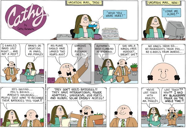 Cathy Classics - Sunday July 28, 2024 Comic Strip