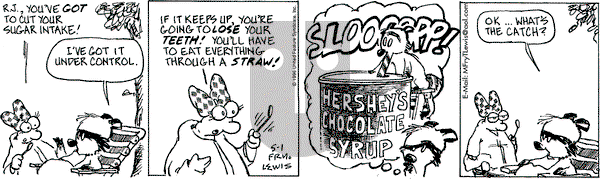Over the Hedge on Wednesday May 1, 1996 Comic Strip