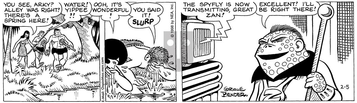 Alley Oop - Thursday February 5, 1998 Comic Strip